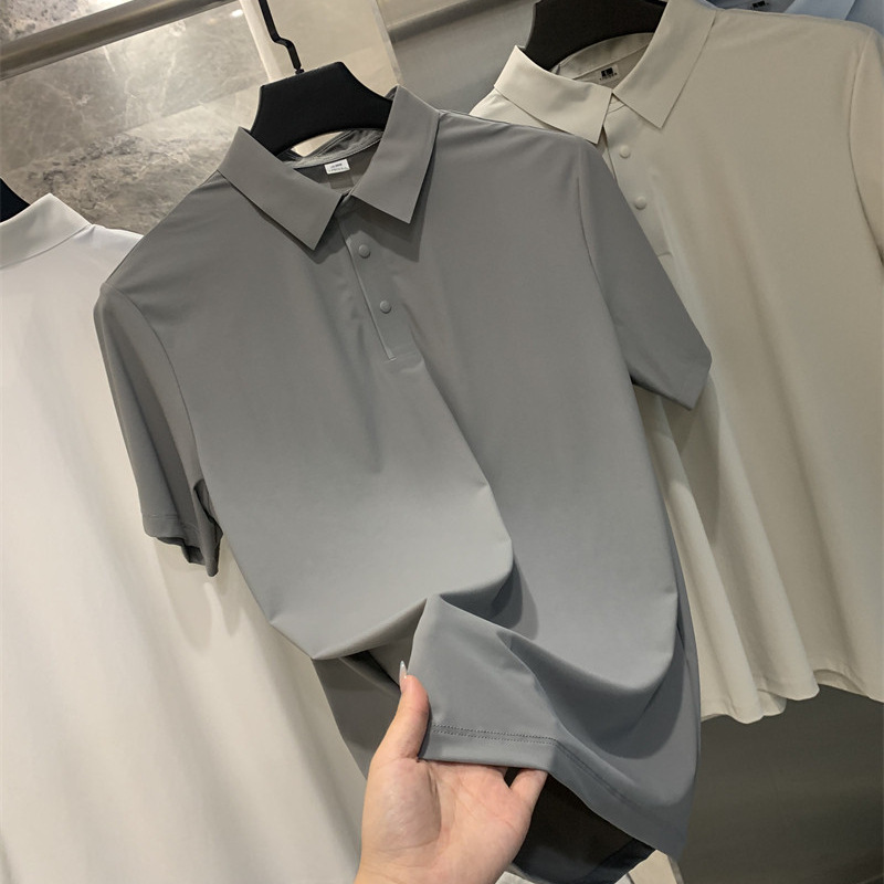 Blanco algodón morera seda hombre Polo verano tendencia ready to wear top Application Scenario