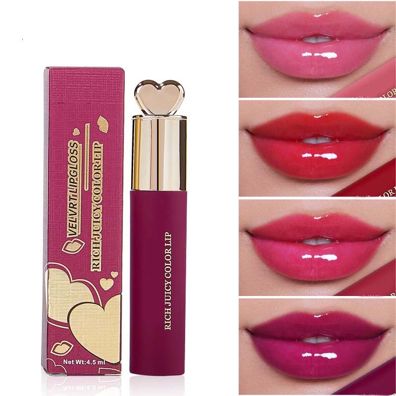 Best-selling vegan high-color long-lasting lip gloss, advanced technology mirror-like luster moisturizing lip gloss Specification image