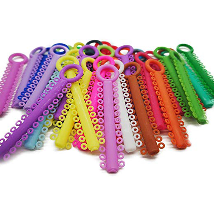 Disposable dental orthodontic consumables, oral ligation rings, colored ligation rings, orthodontic materials for the oral department details Picture