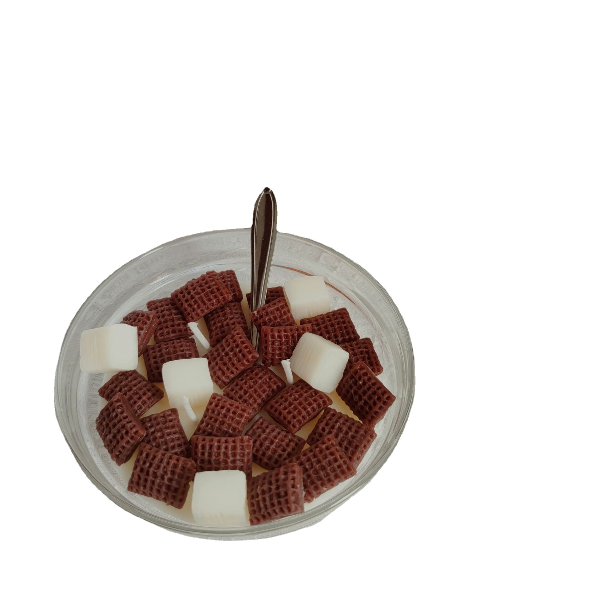 Cereal bowl, scented candle, simulation food toy, soybean wax, shooting prop, handcrafted creative gift, grain ring Application Scenario