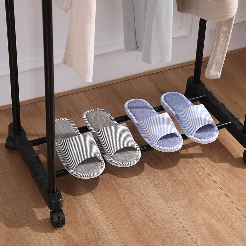 Single-pole clothes drying rack, floor-standing simple clothes drying pole, indoor clothes drying rack, bedroom clothes drying rack, clothes rack, hanging clothes rack details Picture