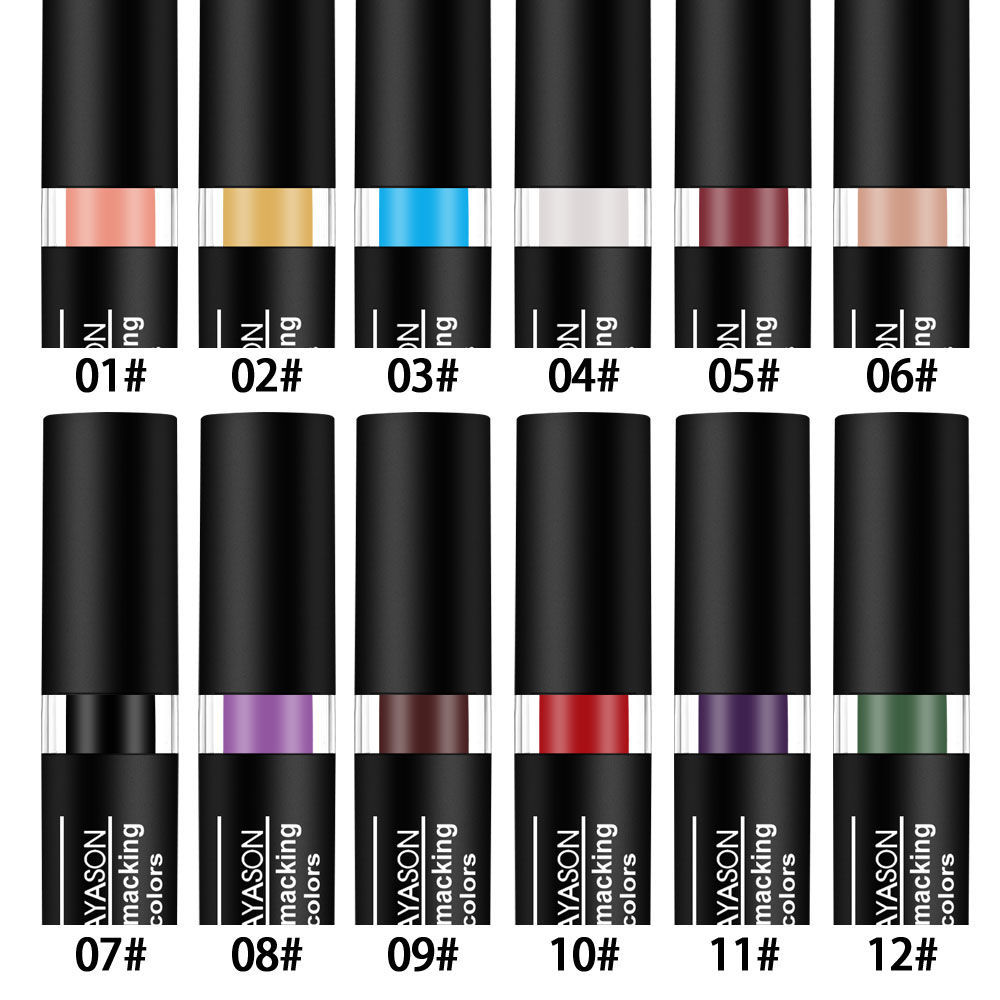 Dark lipstick series: White Nude, Vampire, Olive Green, Purple, Halloween matte Lip gloss, Moisturizing, Vegan Item Picture