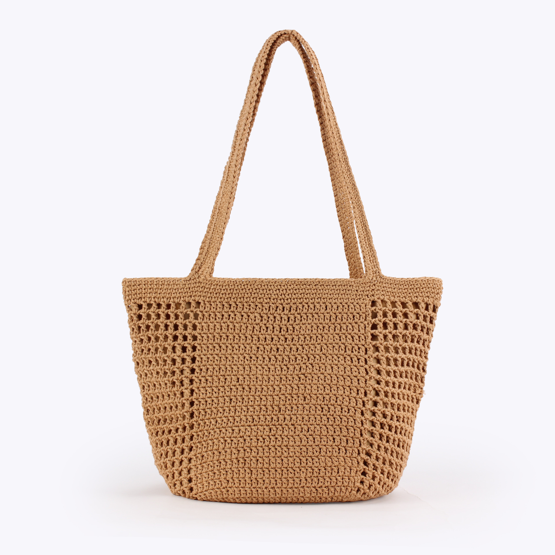 New niche forest-style woven straw bags, niche vacation hollowed-out woven bags, and country-style woven women's bags full image