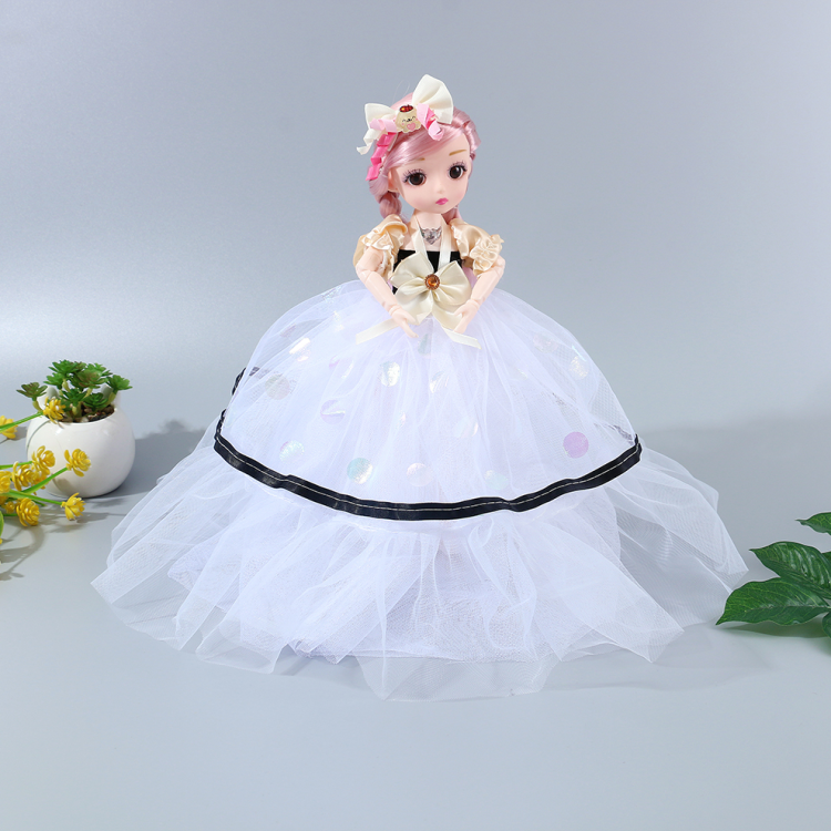 Wholesale of Dimei Princess cartoon dolls with movable joints, realistic and fashionable dolls, girls, wedding dresses and long dresses details Picture