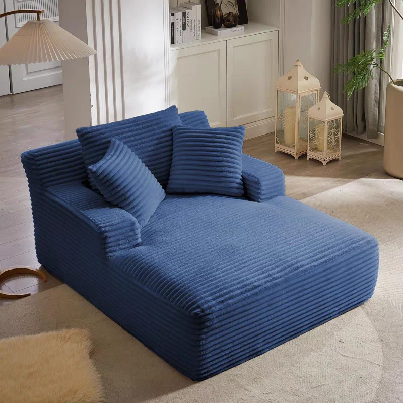 Vacuum compression roll, imperial couch sofa, lounge chair, pure sponge one-piece compression sofa, corduroy fabric, frameless Item Picture