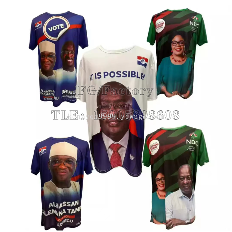Professional customization of cross-border presidential campaign uniforms, election advertising shirts Polo, and support for customizing logo T-shirts Item Picture