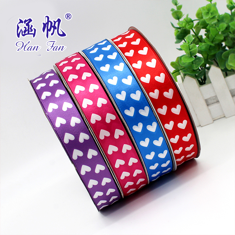 Customized heat transfer printing ribbons, various patterned ribbons, polyester ribbons, printed gift packaging straps details Picture