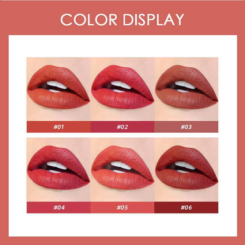Brillo labial líquido herbal mineral transparente mate, no pegajoso y brillante de larga duración, para labios suaves y cómodos Specification image