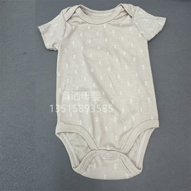 3-piece set of summer baby halter tops for boys and girls, pure cotton Class a baby clothes, one-piece hatchcoat for babies details Picture