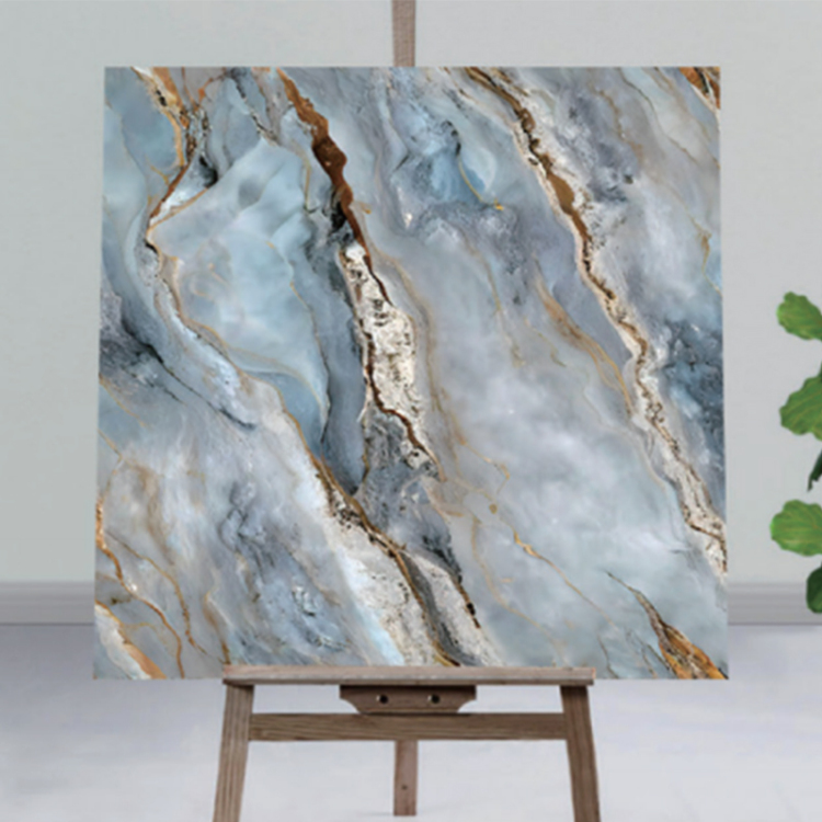 رسمت الحكايات العصرية رخامية كرسومات على جدران الخلفية في غرفة المعيشة
