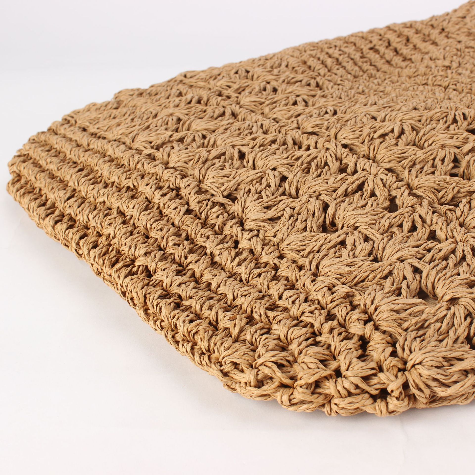 A new retro seaside vacation photo woven bag for summer, a versatile and casual daily commute bag for ladies Specification image