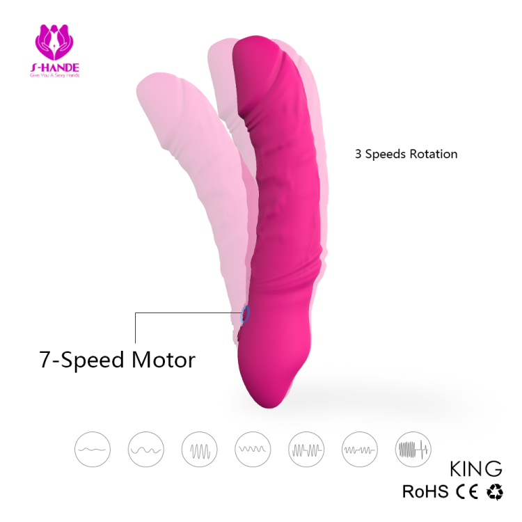 女用单头震动棒仿真假洋具女用情趣自慰器硅胶成人性用品