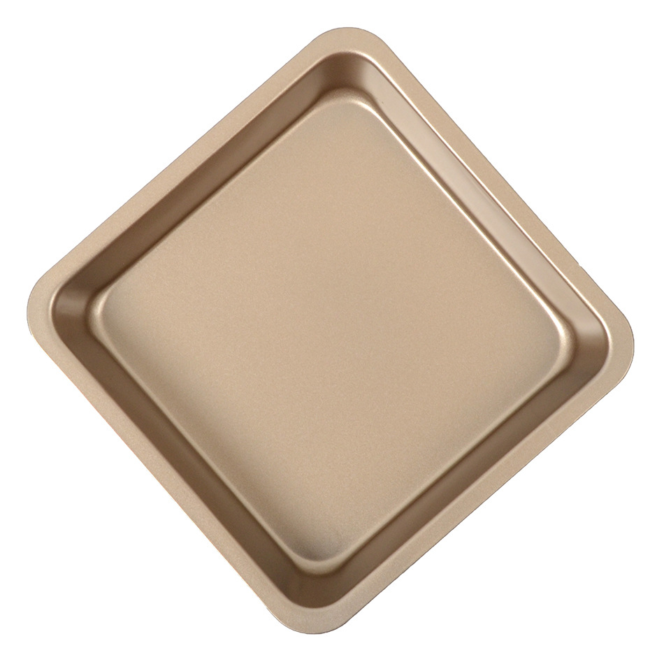 Factory direct sales of non-stick carbon steel square baking trays, black cake molds, cookie molds, household baking utensils Specification image