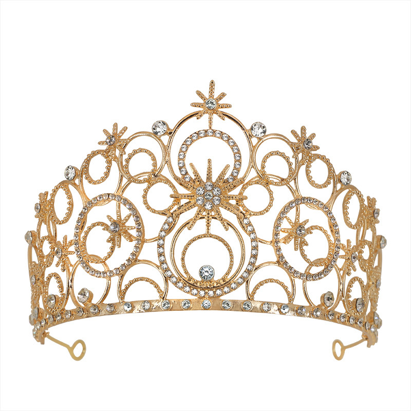 皇冠/饰品/小熊头顶塑料皇冠/发饰/婚礼发饰白底实物图