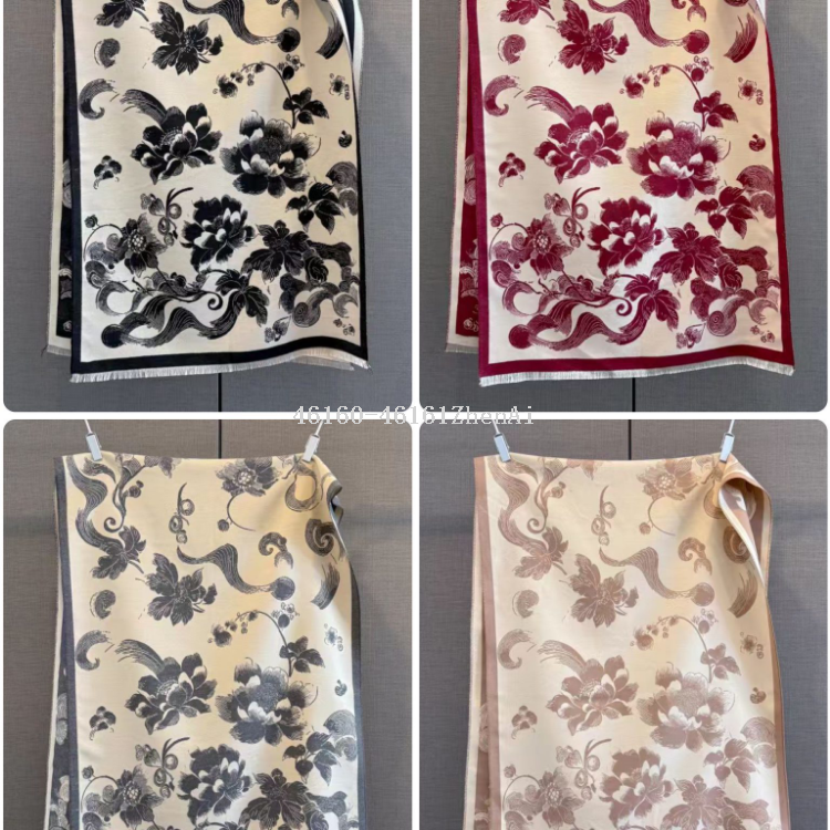 New cash on delivery cross-border e-commerce live streaming high-speed jacquard series peony flower supply chain supply Specification image