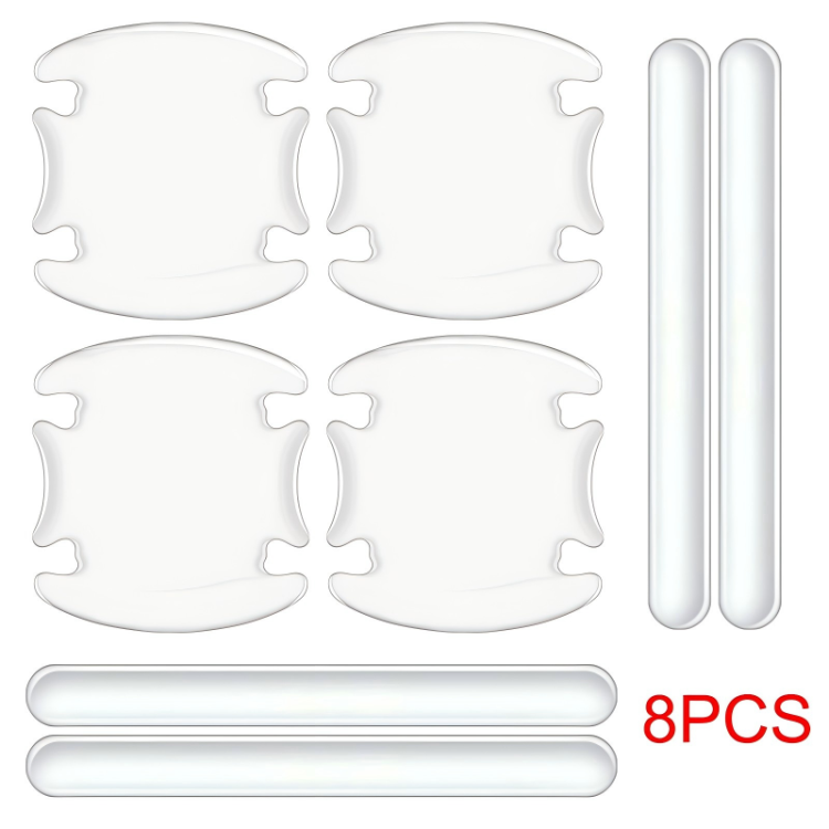 Cross-border nuevo goteo de pegamento para la puerta del coche tazones anti-rasguño individual universal auto tirador de la puerta adhesivo protector adhesivo decorativo del cuerpo Item Picture