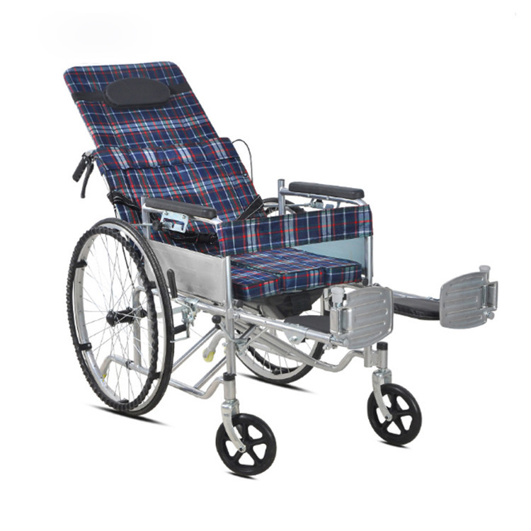 Semi-reclining and fully reclining wheelchairs, folding and lightweight with seats, convenient for elderly and disabled care, disabled vehicles, and mobility scooters Application Scenario