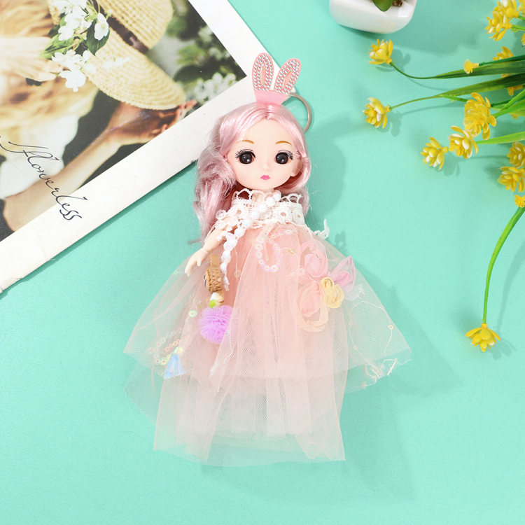 Dress dolls, car trailers, keychains, pendants, cute Barbie dolls, doll bags, pendants, couple gifts