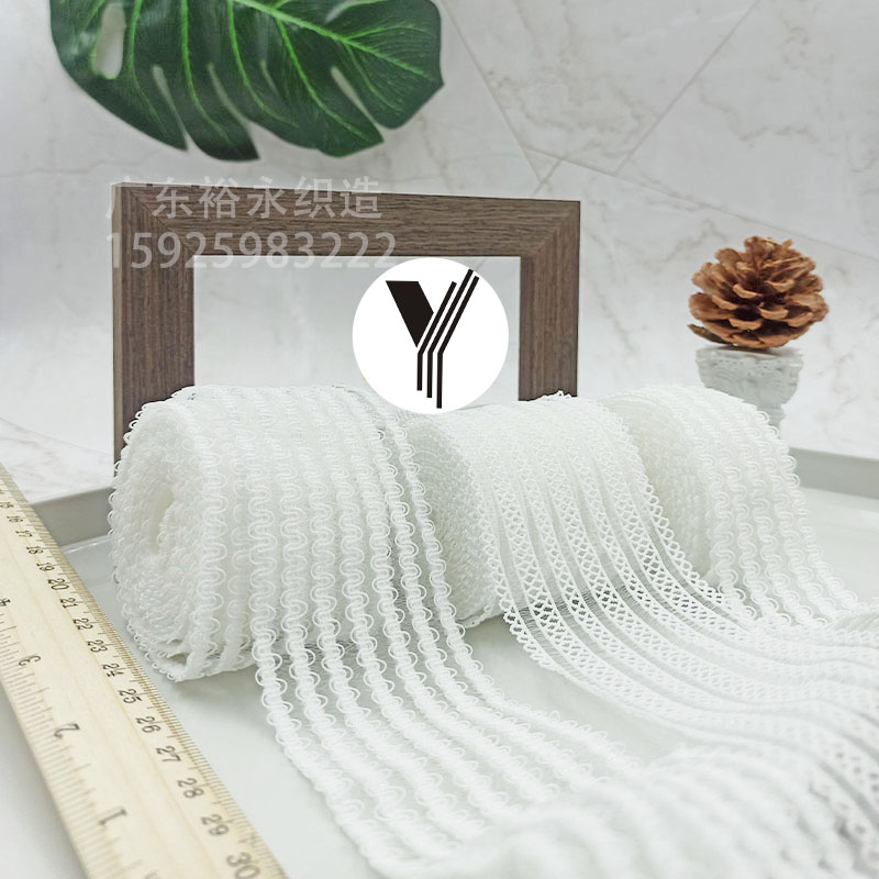 Factory direct sales of S-shaped fish-thread elastic band bras, mesh perforated elastic woven bands, loop underwear and clothing accessories Application Scenario