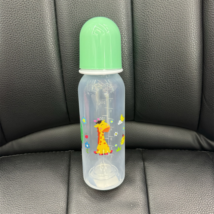 250ml baby bottle nipple, PP baby bottle without handle, standard mouth baby bottle, silicone nipple Specification image