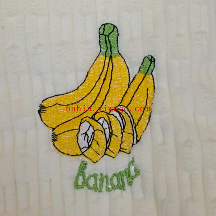 Embroidered avocado striped cloth, 40*60cm, stain-removing and cleaning towel, kitchen-specific table towel Application Scenario