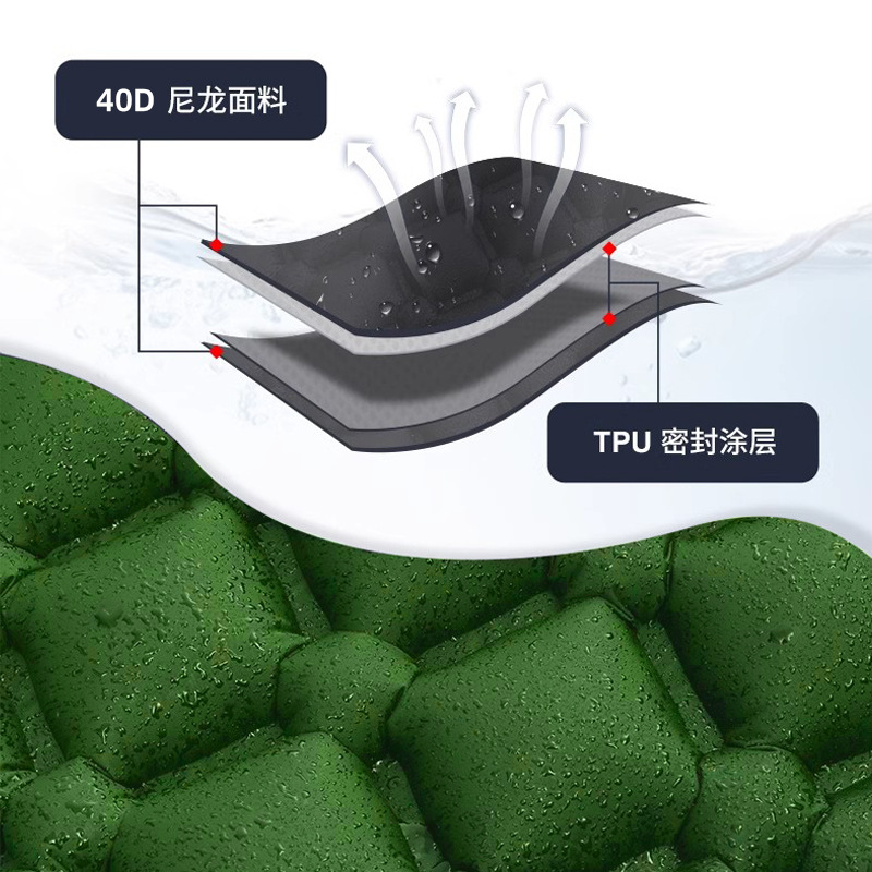 Cross-border direct supply of automatic inflatable mattresses, outdoor camping tent sleeping pads, portable air mattresses for foot use, single and double person sleeping pads Specification image