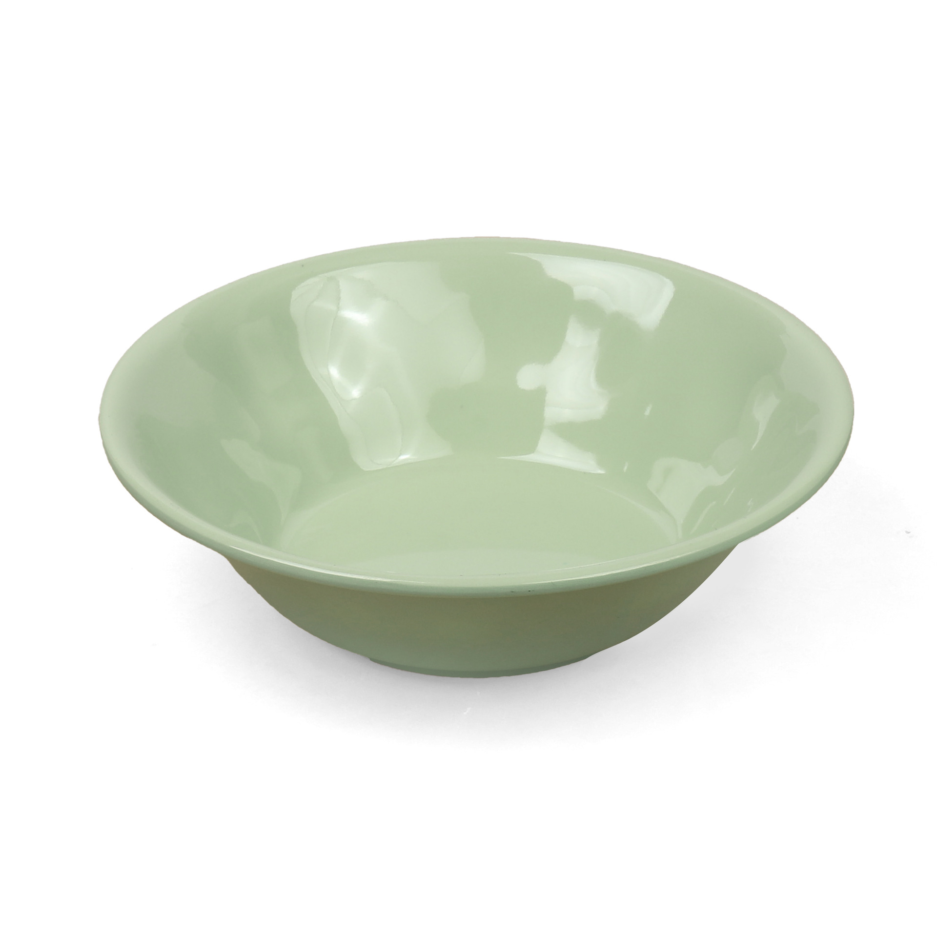Green plates, melamine tableware, round plates, flat plates, melamine bowls and plates, commercial fast food plates, round Western plates, wholesale of round dishes full figure