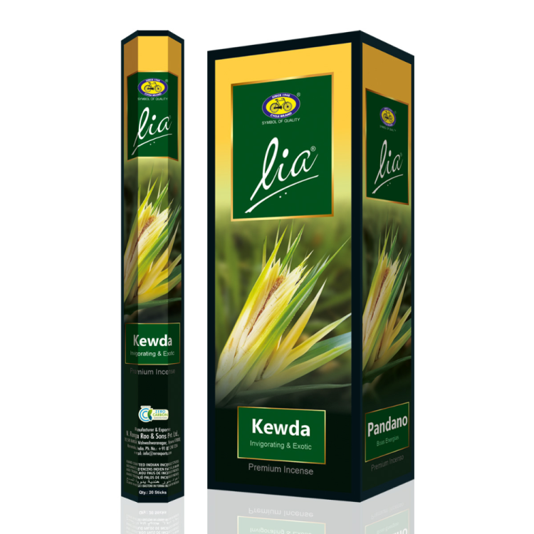 Imported Indian incense tower yoga incense, made from natural herbal plant ingredients Kewda Hexa. full figure