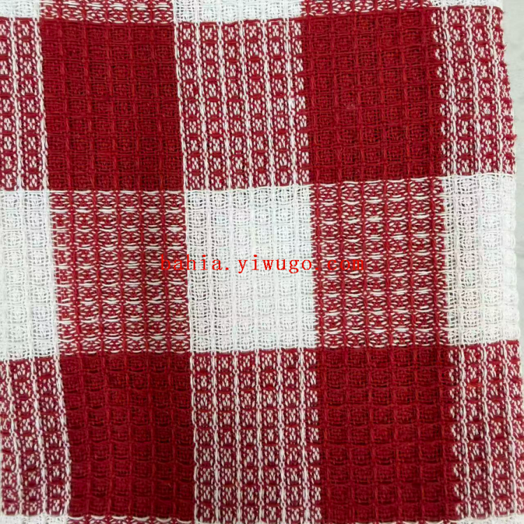 纯棉加厚彩色格纹厨房巾 耐洗擦手布