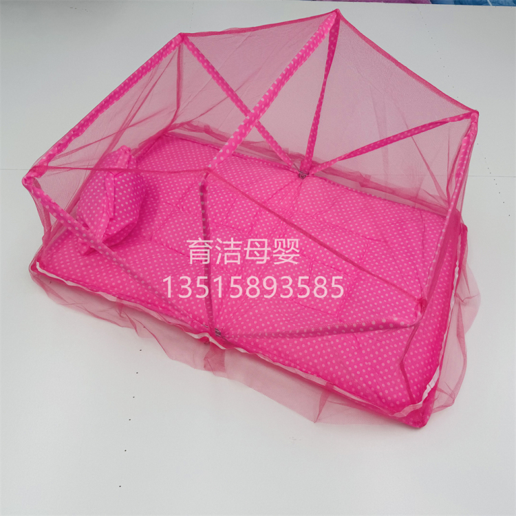 婴儿蚊帐罩 床上宝宝可折叠蚊帐便携式牢固方形蒙古包 儿童防蚊帐产品图