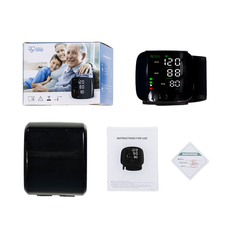 Rechargeable blood pressure monitor with neutral English packaging and fully automatic voice broadcast in multiple languages Item Picture