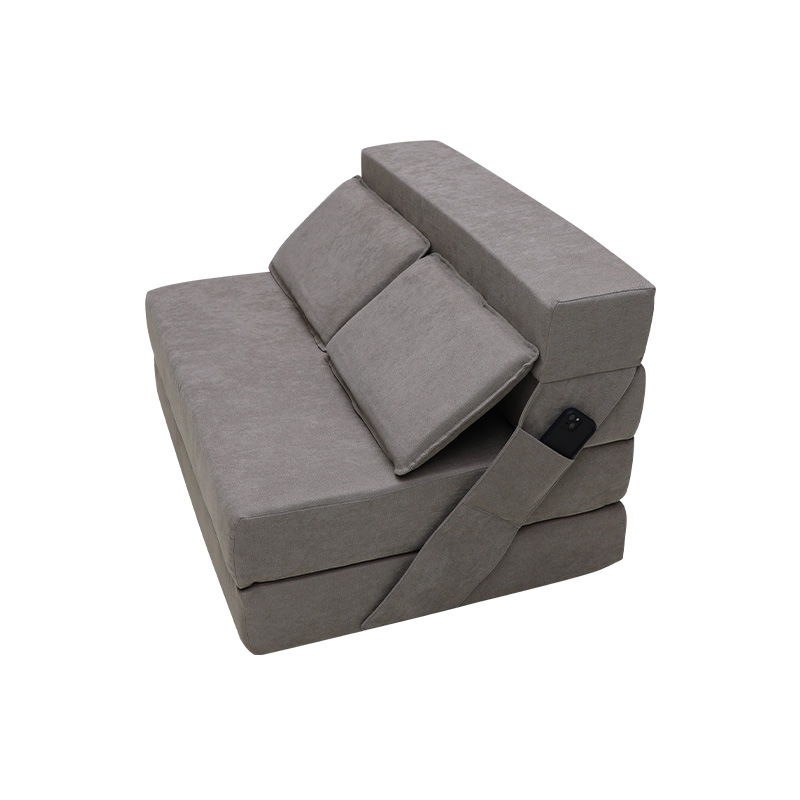 Cross-border compressed folding sofa bed, convertible sleeping chair with pillow, soft folding chair bed, multi-functional for living room and bedroom Application Scenario