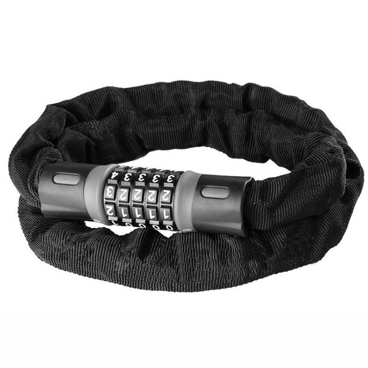 240907 Bicycle five-digit password chain lock, bicycle five-digit password lock, mountain bike chain lock, anti-theft lock details Picture