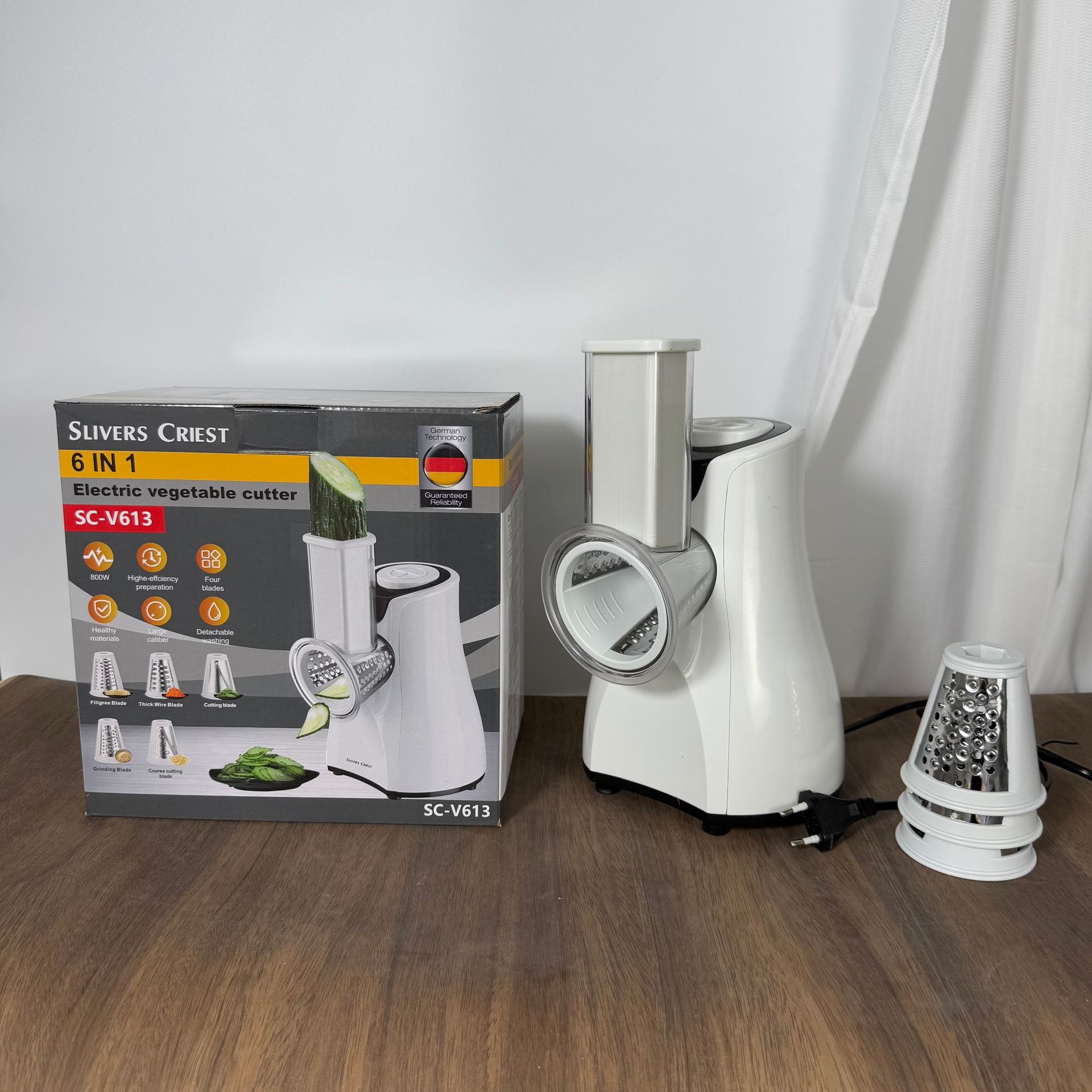 6-in-1 multifunctional vegetable slicer 6合一多功能切菜器 跨