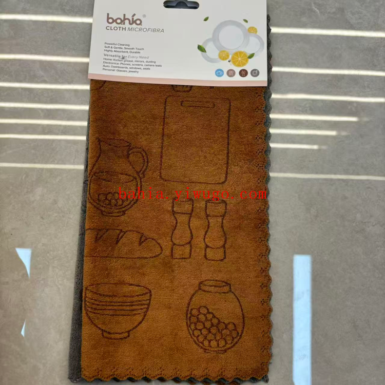 Digital printing 30*30cm dishwashing cloths, kitchen dishwashing cloths, cleaning and stain removal cloths, cleaning cloths