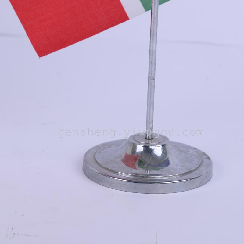 厂家直销优质 银色 单杆桌旗座定做产品图