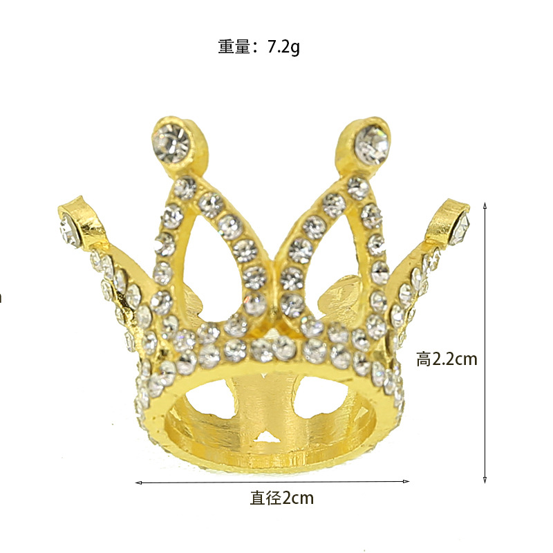 DIY跨境欧美韩式鲜花蛋糕装饰摆件满钻 皇冠装饰礼品