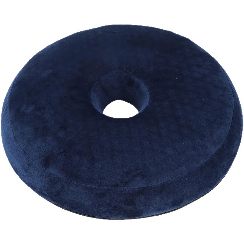 Cross-border exclusive ventilation seat cushion, slow rebound seat cushion, memory foam hollow anti-hemorrhoid seat cushion, thickened round cushion, chair cushion Item Picture