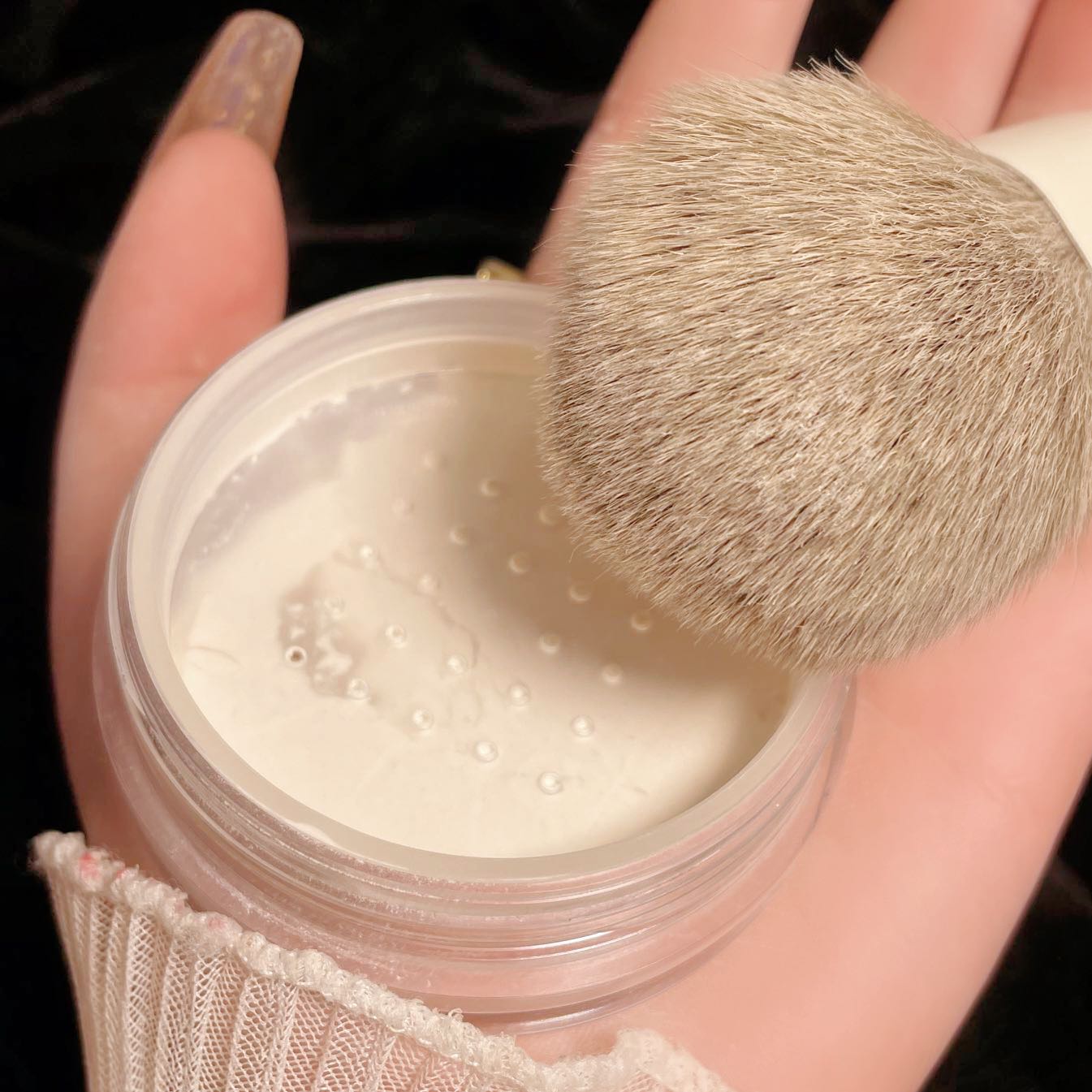 Customized logo mini private brand mineral makeup setting powder palette long-lasting matte flour waterproof Item Picture