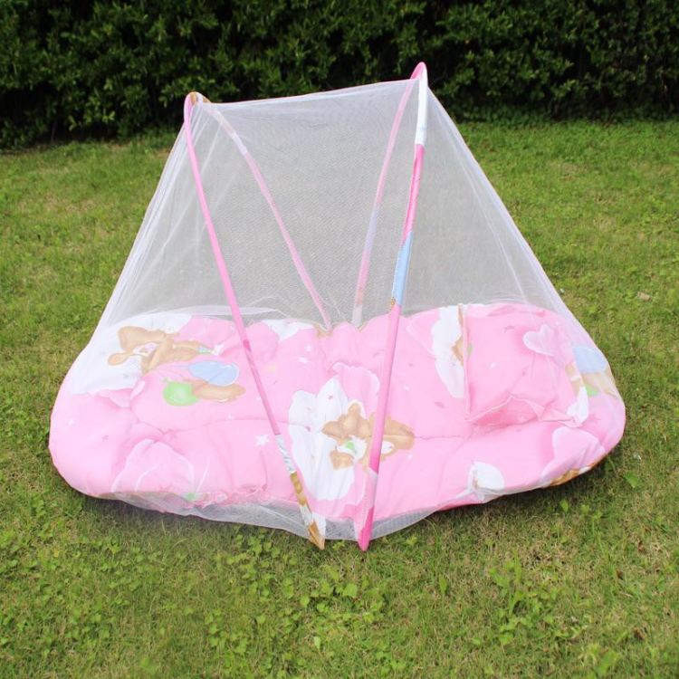 No installation required, foldable baby mosquito net cover, baby yurt with bracket, bottom children's bed mosquito net Application Scenario