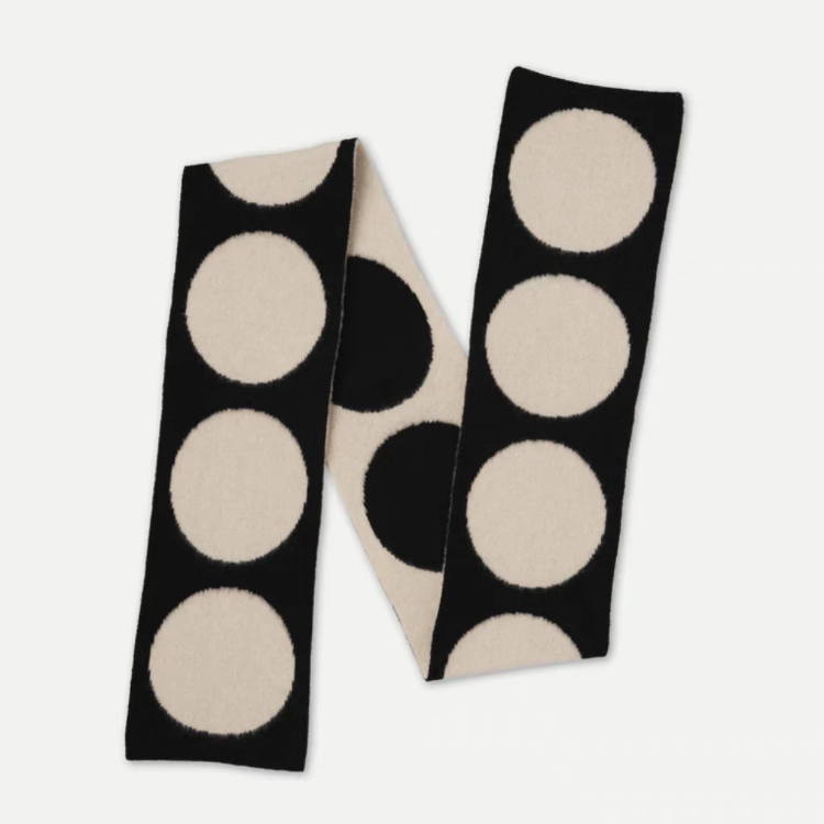 Wholesale of export scarves, e-commerce live streaming, new in stock, wool blend, large polka dot supply chain Item Picture