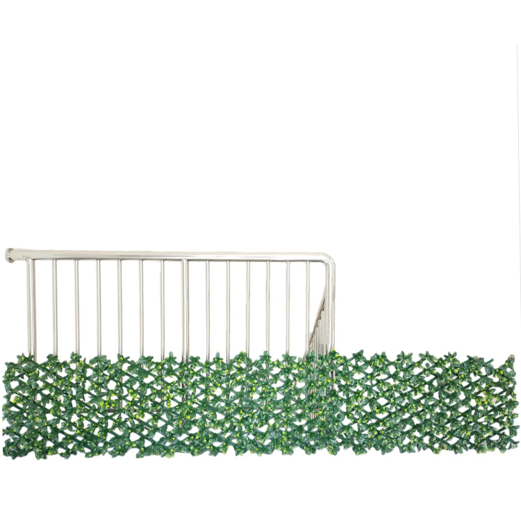 Foreign trade simulation fence, retractable fence, outdoor anti-corrosion artificial flower and plant enclosure, courtyard fence, indoor balcony decorative guardrail Item Picture