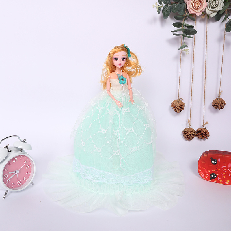 Blonde princess, 50 cm doll, exquisite gift, wedding dress, wholesale gift for little girls details Picture