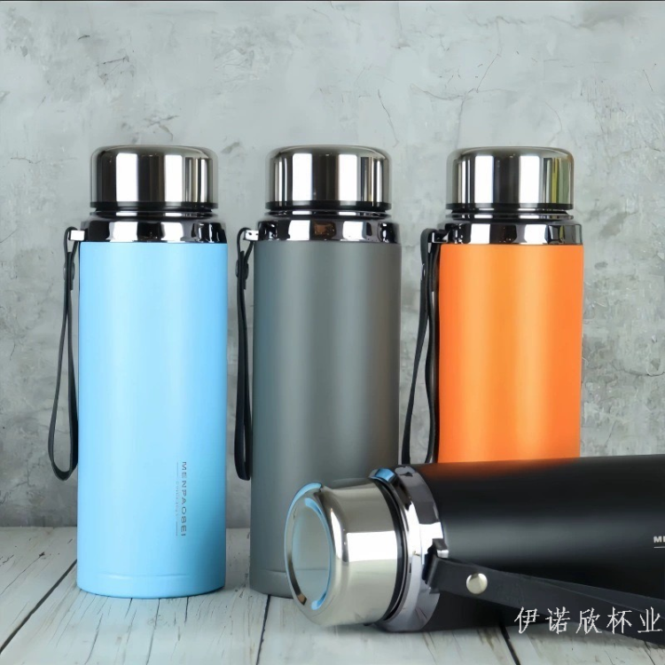New large-capacity stainless steel insulated cup, high-end office and business cup, outdoor rope lifting sports, high appearance level water cup, insulated cup, water cup, drinking water insulated cup details Picture