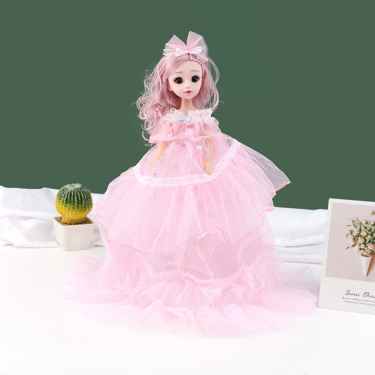 30-centimeter large skirt hem singing music Barbie wedding dress doll Princess girl doll girl toy wholesale Specification image