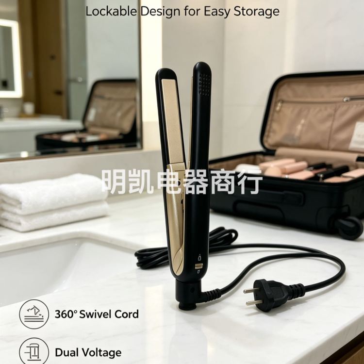 Mini narrow board straight hair splint for foreign trade two-in-one Item Picture