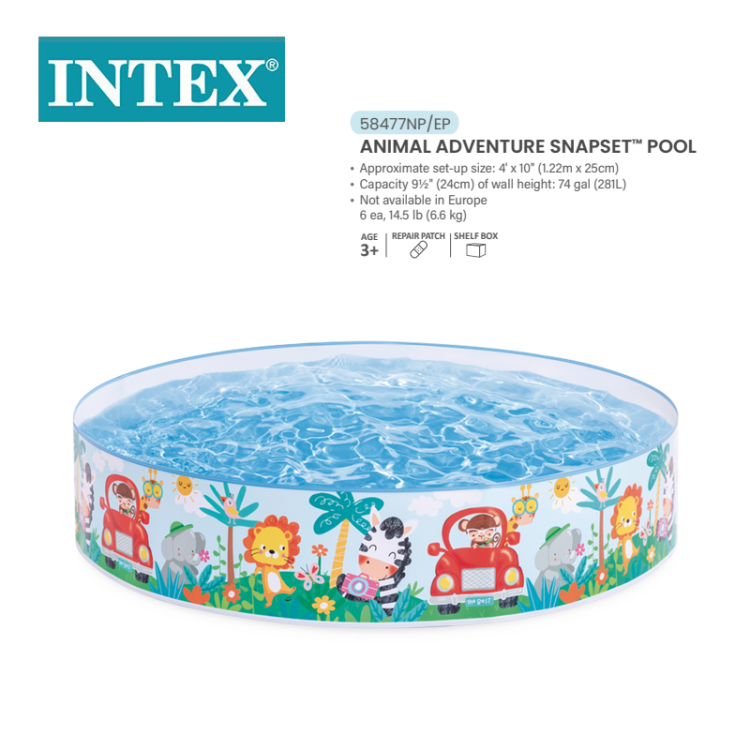 INTEX58477 Ocean Park Hard rubber Pool, non-inflatable Pool, Family Swimming Pool, Children's Holiday seaside pool Item Picture
