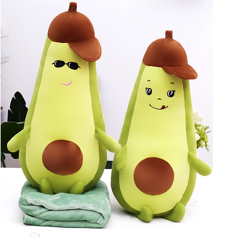 The manufacturer supplies multi-functional avocado-shaped air conditioner blankets, children's plush toys, car home sofas and throw pillows details Picture