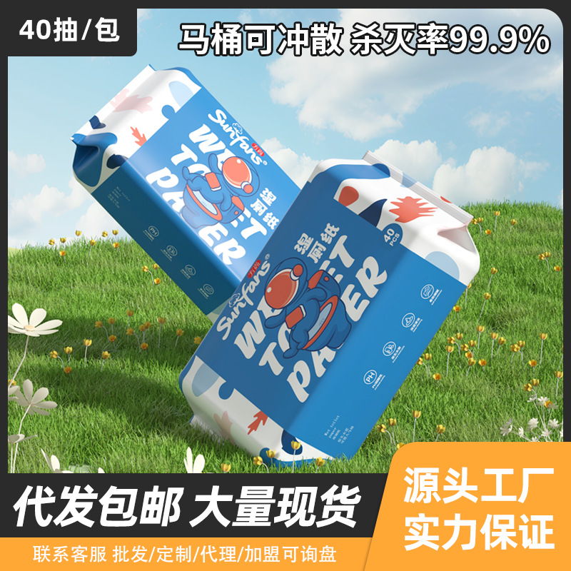 纯水湿厕纸家用超划算可降解加厚湿巾纸可冲散厕所湿厕纸80抽细节图