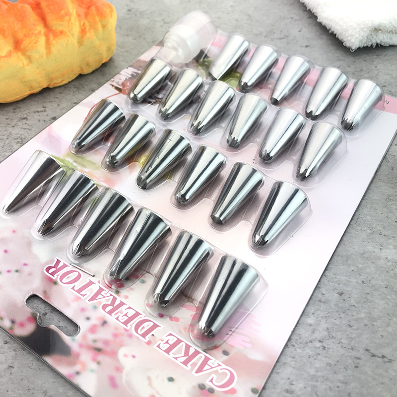 Piping tip set 7/11/23 Cream tip set Stainless Steel piping tip Cake piping tip set Baking tools details Picture